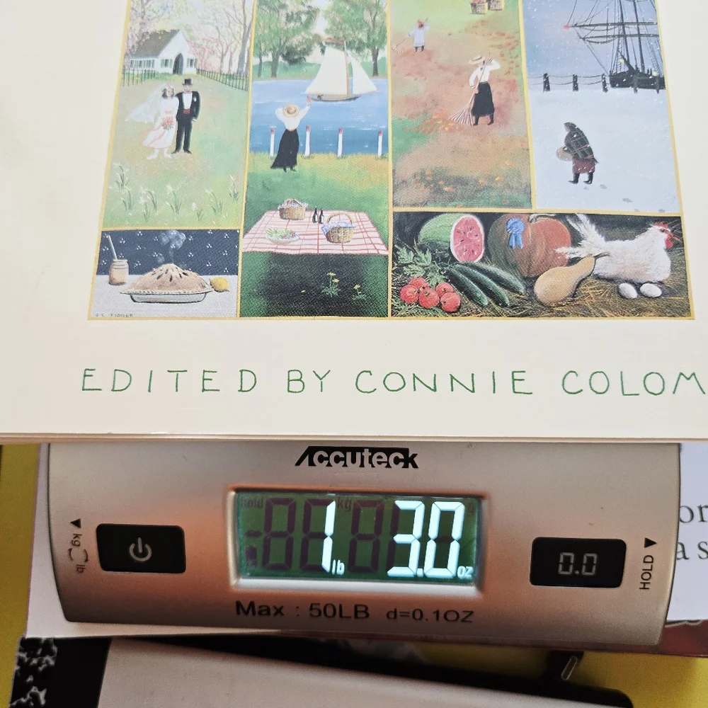 All Seasons Cookbook Connie Colom 1991 Mystic Seaport Museum -Good